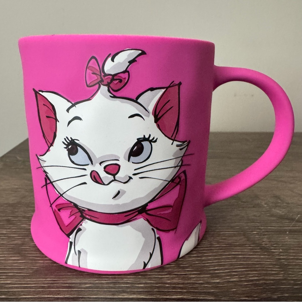 Aristocats Marie Mug Disney Coffee Cup NEW Hot Pink